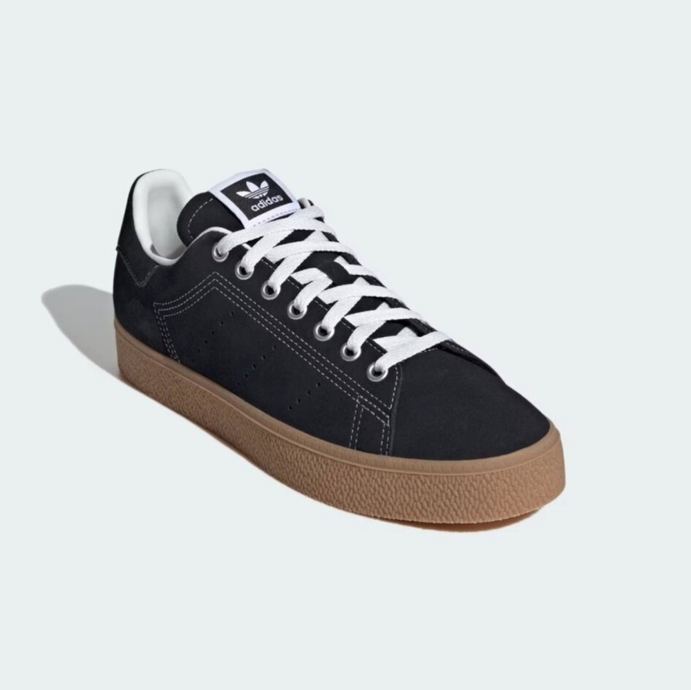 Adidas Black Sneakers with White Laces